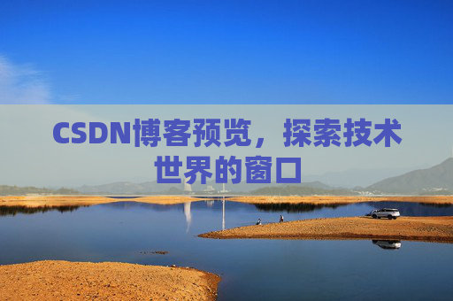 CSDN博客预览，探索技术世界的窗口